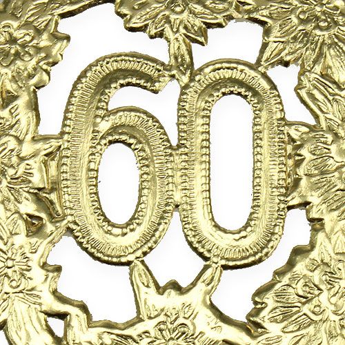 Article Numéro d&#39;anniversaire 60 Ø8cm 10 pcs