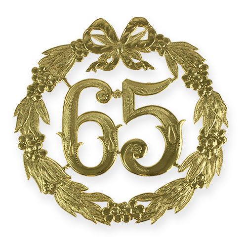 Anniversaire numéro 65 en or