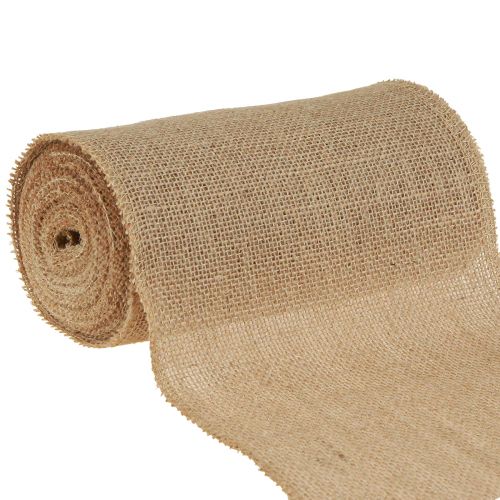 Floristik24 Ruban de jute chemin de table rustique naturel ruban de table en jute 20cm 9m