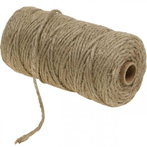 Floristik24 Cordon de jute naturel, fibre naturelle, cordon décoratif Ø4mm 100m