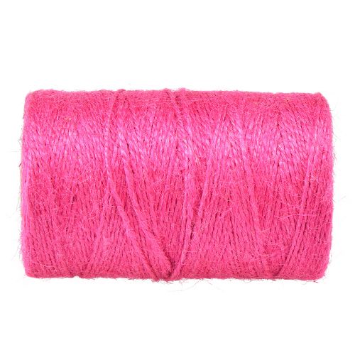 Article Ruban de jute cordon de jute ruban jute fuchsia Ø2mm 200m