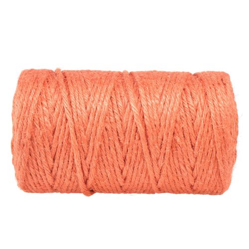Article Ruban de jute cordon de jute ruban décoratif jute orange Ø4mm 100m