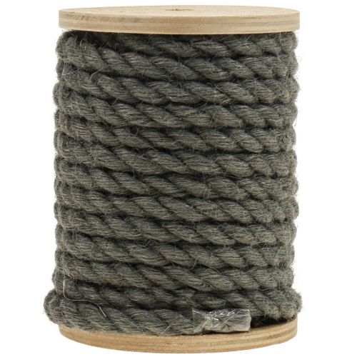 Floristik24 Ruban de jute cordon de jute cordon décor de jute anthracite Ø7mm 5m