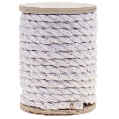 Ruban de jute cordon de jute cordon décoration jute blanc crème Ø7mm 5m