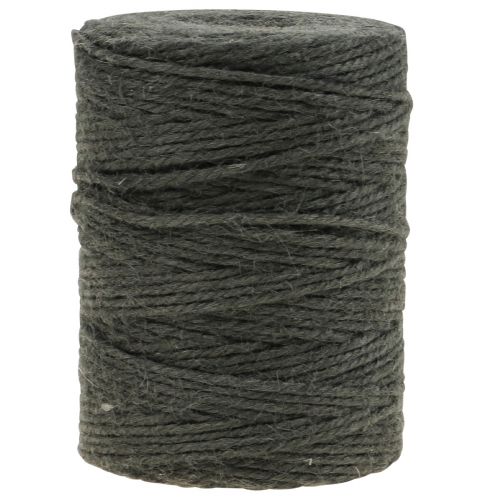 Floristik24 Cordon de jute Cordon de jute cordon décoratif jute anthracite Ø3mm 150m