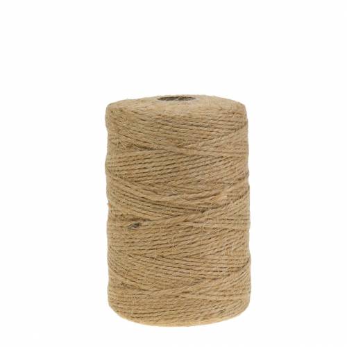 Floristik24 Ficelle de jute polyvalente nature 1mm 200m 1pc