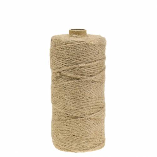 Floristik24 Cordon de jute polyvalent naturel 2mm 200m 1 pièce