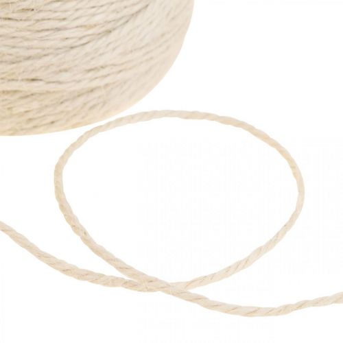 Corde de jute Corde de jute Corde de jute blanche décorative Ø3mm L150m
