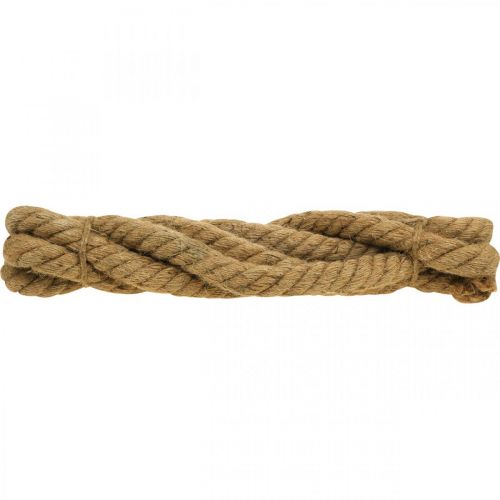 Floristik24 Corde déco corde de jute maritime corde de décoration d'été naturelle Ø3cm 3m