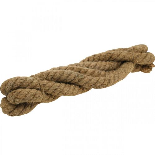 Floristik24 Corde déco corde de jute maritime corde de décoration d&#39;été naturelle Ø3cm 3m