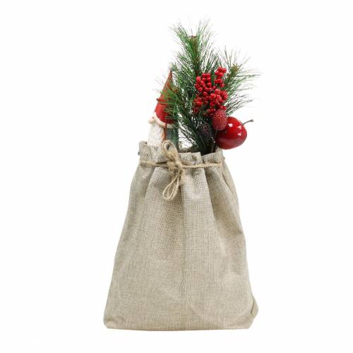 Article Sac en jute 13,5 × 11cm H25cm