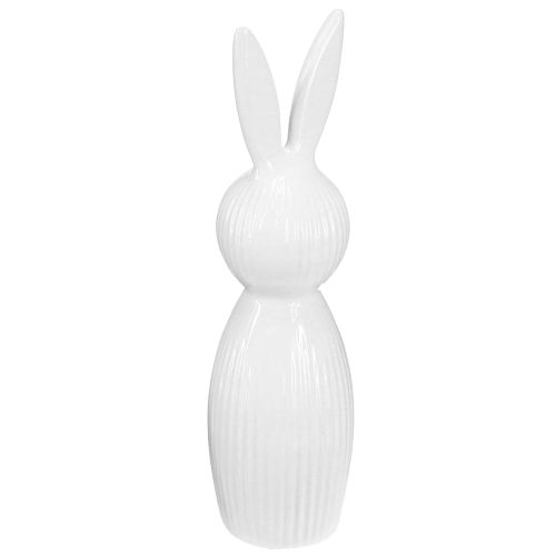 Figurine de lapin simple, objet décoratif pour compositions printanières modernes, 22 cm, lot de 2