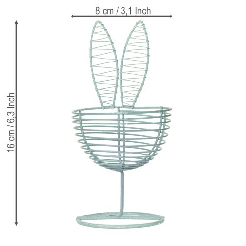 Article Lapin en fil de fer ajouré, objet décoratif idéal pour le printemps et Pâques, 16 cm, lot de 3.