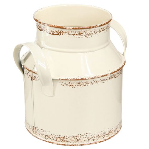 Article Pichet Métal Décoration &quot;Original 1982&quot; Crème Rouille H16cm 2pcs