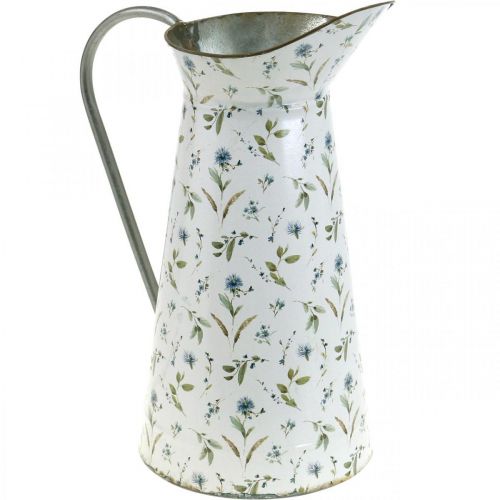 Floristik24 Cruche décorative en métal vintage vase à fleurs décoration de jardin jardinière H33cm
