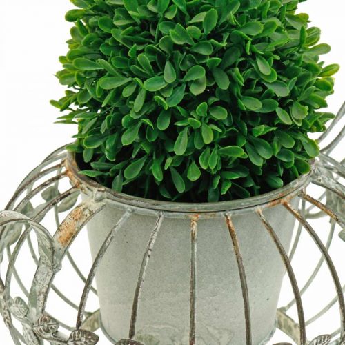 Floristik24 Jardinière décorative cafetière pot métal à planter L15.5cm Ø11.8cm