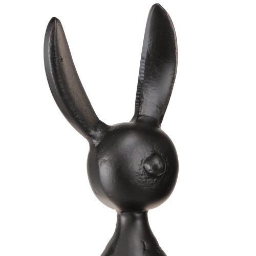 Article Tabouret Edge lapin lapin de Pâques métal noir 12×11×34cm