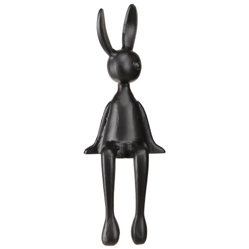 Article Tabouret Edge lapin lapin de Pâques métal noir 12×11×34cm