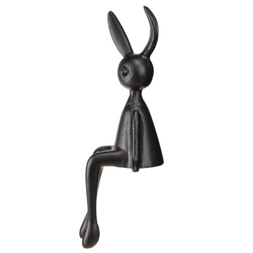Article Tabouret Edge lapin lapin de Pâques métal noir 12×11×34cm