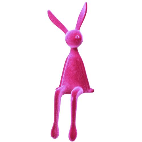Floristik24 Tabouret Edge Lapin Floqué Lapin de Pâques Assis Rose – 2e Choix – 56cm
