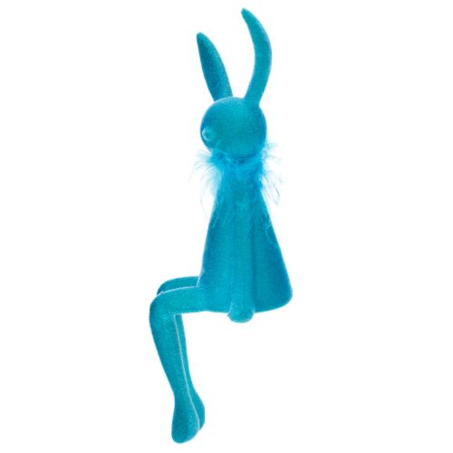 Article Décoration de Pâques, lapin à poser sur une étagère, idéal pour une charmante décoration de table printanière, 27 cm, lot de 2