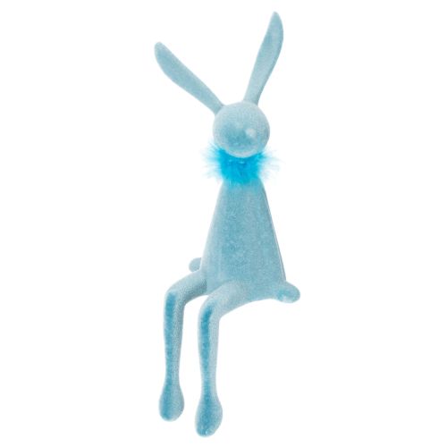 Article Lapin décoratif mignon pour Pâques, à poser sur un rebord de fenêtre, 36 cm, lot de 2