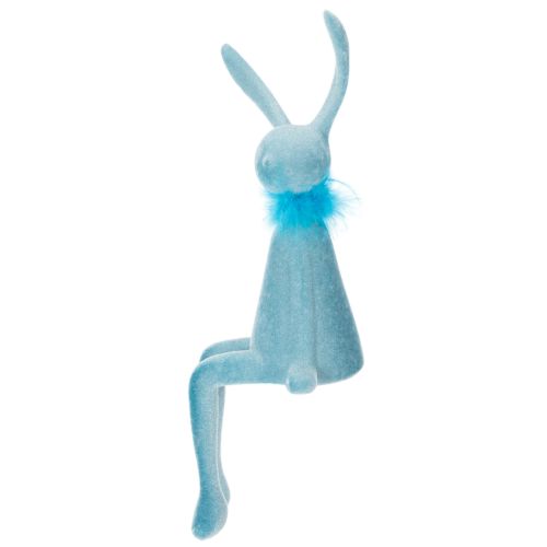 Article Lapin décoratif mignon pour Pâques, à poser sur un rebord de fenêtre, 36 cm, lot de 2