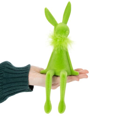 Article Décoration de Pâques : Lapin assis en plastique, 27 cm, lot de 2.