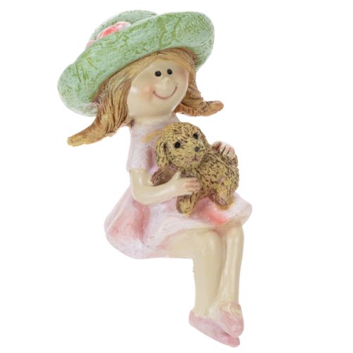 Tabouret Edge fille souriante avec chien Ø4,5cm H9,5cm acheter | Floristik24.be