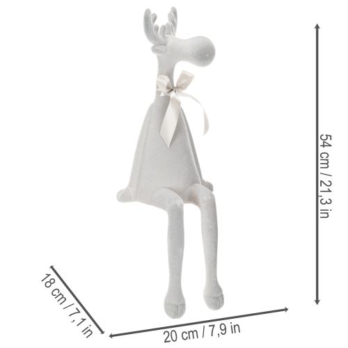 Figurine de Noël renne à longues pattes, à poser sur une étagère, 54 cm | Floristik24.be