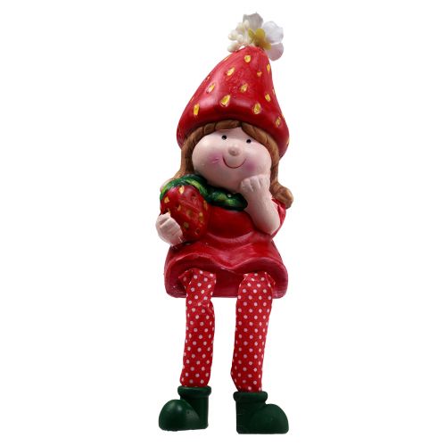 Floristik24 Tabouret Edge fraise figurines décoratives enfants H11,5-13cm 2pcs