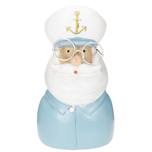 Figurine de capitaine, décor maritime avec lunettes et chapeau, 16 cm | Floristik24.be