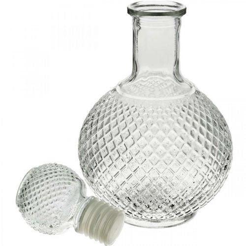 Floristik24 Carafe à whisky avec couvercle carafe en verre H24cm