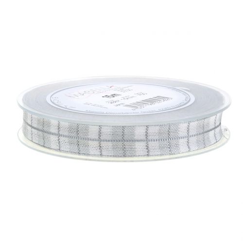 Floristik24 Gris Karoband 15mm 15m