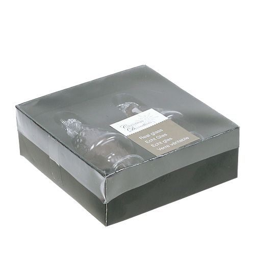 Floristik24 Porte-cartes en verre avec ressort 4cm x 8cm clair 2pcs