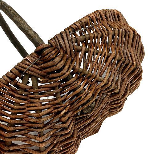 Floristik24 Panier à pommes de terre 23cm avec feuille naturelle