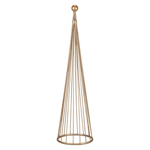 Floristik24 Décoration sapin de Noël en métal cônes dorés H62/83cm lot de 2