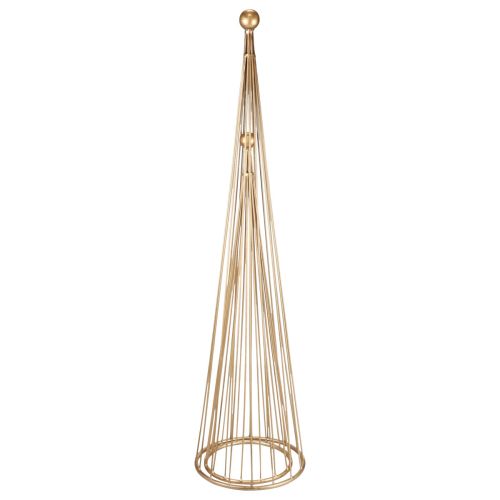 Floristik24 Décoration sapin de Noël en métal cônes dorés H62/83cm lot de 2
