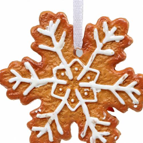 Floristik24 Décorations pour sapin de Noël biscuit flocon de neige 12pcs