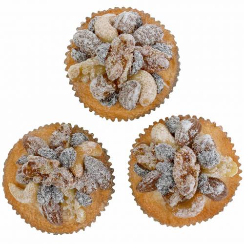 Floristik24 Muffins aux noix artificiels 7cm 3pcs