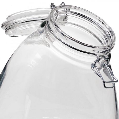 Floristik24 Bocal à biscuits grand transparent 22cm