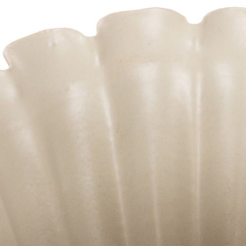 Bol, gobelet, calice de fleur, décor couleur crème, 9 cm | Floristik24.be