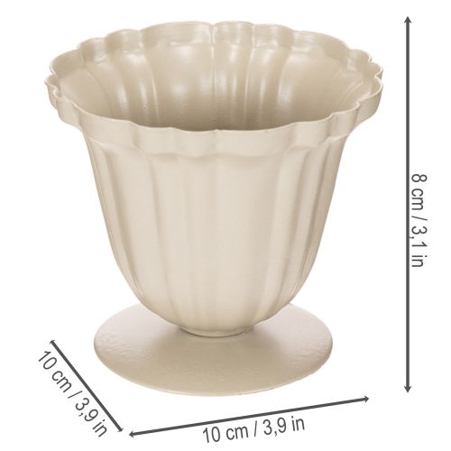Bol décoratif, trophée couleur crème, petit, 10 cm | Floristik24.be