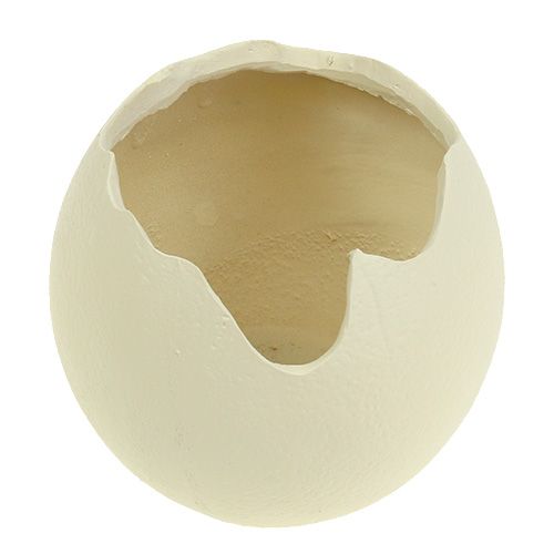 Floristik24 Oeuf en céramique crème ouverte H12cm 2pcs