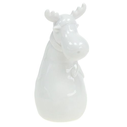 Floristik24 Figurine en céramique orignal 12,5cm blanc 2pcs