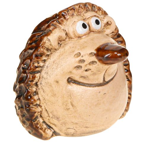 Figurine décorative en céramique hérisson décoration d&#39;automne peinte à la main H7cm 3 pcs
