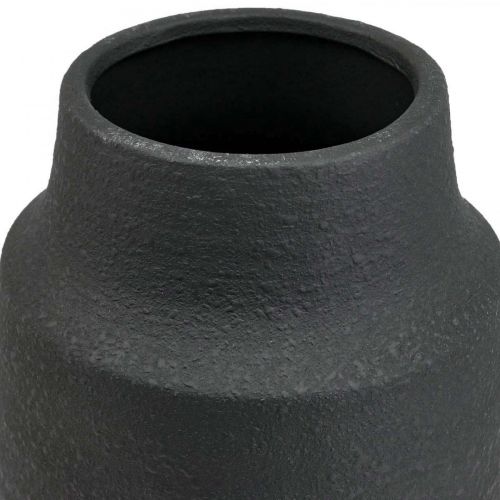 Article Vase en céramique vase à fleurs noir vases décoratifs Ø17cm H34cm