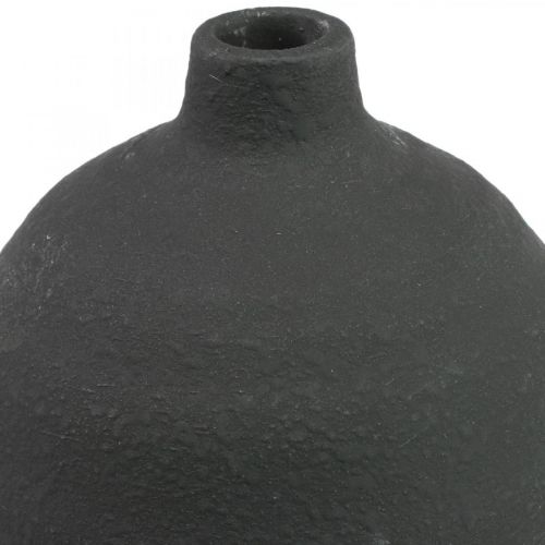 Floristik24 Vase en Céramique Vase Déco Noir Vase de Sol Ø18cm H48cm