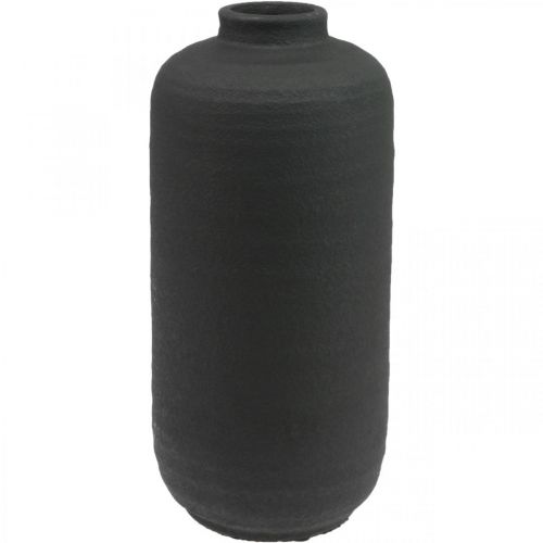 Article Vase Céramique Noir Vases Décoratifs Rustique Ø15.5cm H34cm