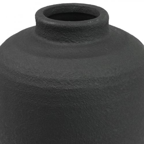 Floristik24 Vase Céramique Noir Vases Décoratifs Rustique Ø15.5cm H34cm
